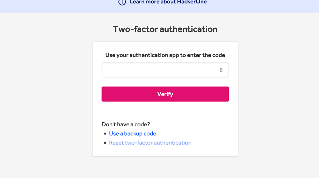 Disabled reset two-factor authentication link after a recovery request